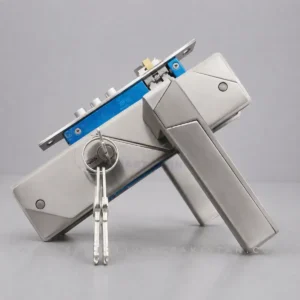 Geometric Lines Door Handle Lock Set Rampart by smart living pakistan