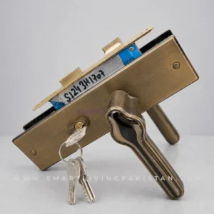 Golden Wave Door Lock Crest by smart living pakistan